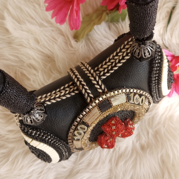 Mary Frances Beaded Las Vegas Casino and Dice Novelty Bag - Picture 13 of 16